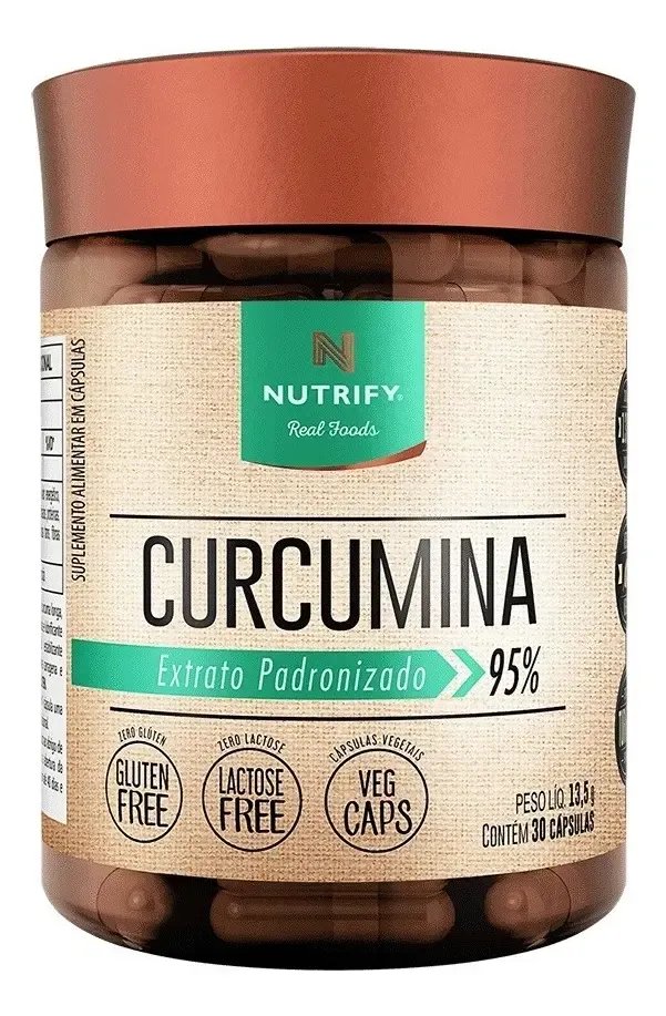 Nutrify - Curcumina 30 Cápsulas - Suplemento com Cúrcuma - Antioxidante e Benéfico para Saúde Articular