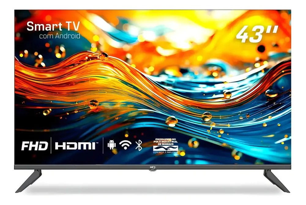 Smart Tv Led Hq 43 Full Hd Design Slim Android Wi-fi