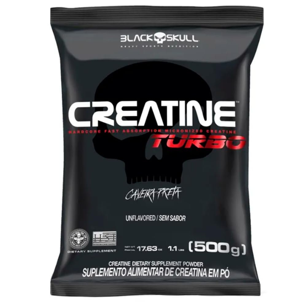 Black Skull Creatina Turbo 500g Refil