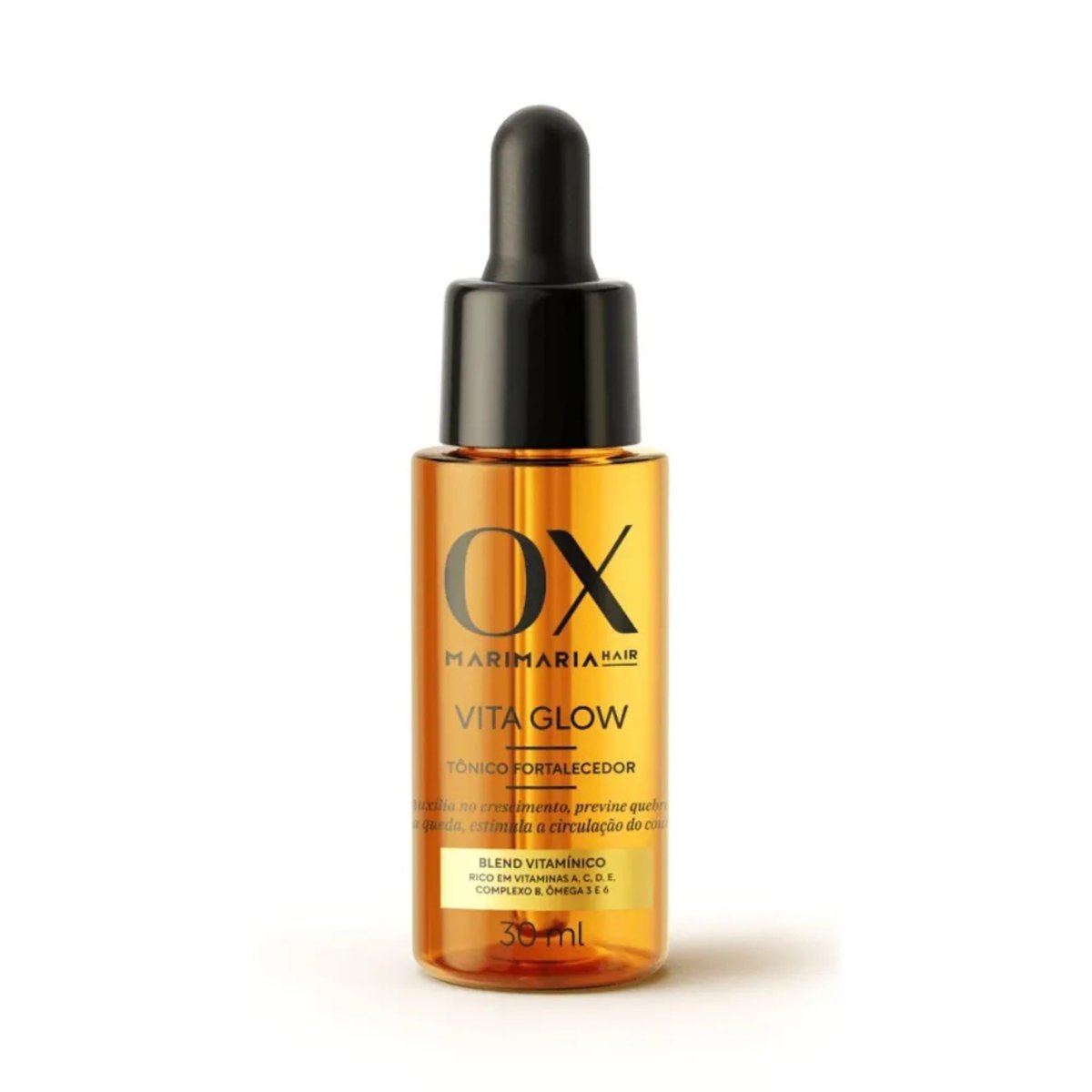 Tônico Fortalecedor Vita Glow Ox Mari Hair para Cabelos Ressecados Enfraquecidos 30ml