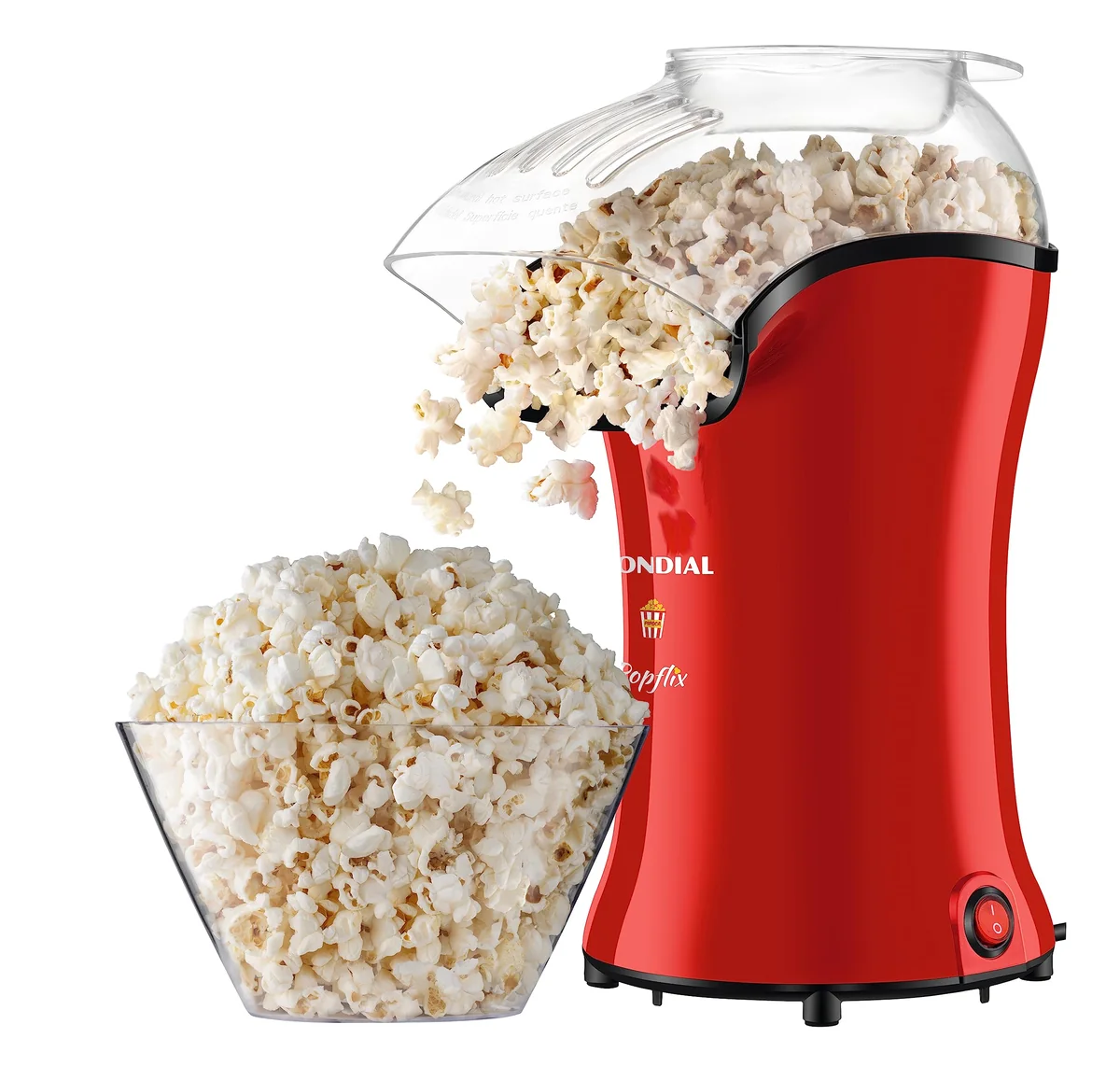 Pipoqueira Popflix, Mondial, Vermelho, 1200W, 110V - PP-03