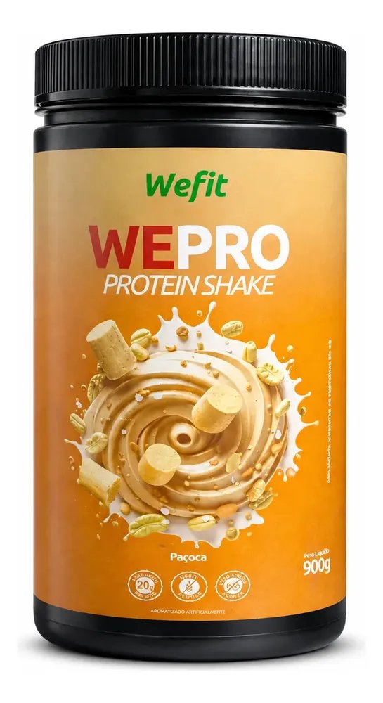 Wepro Pote 900g Sabor Paçoca Wefit Paçoca