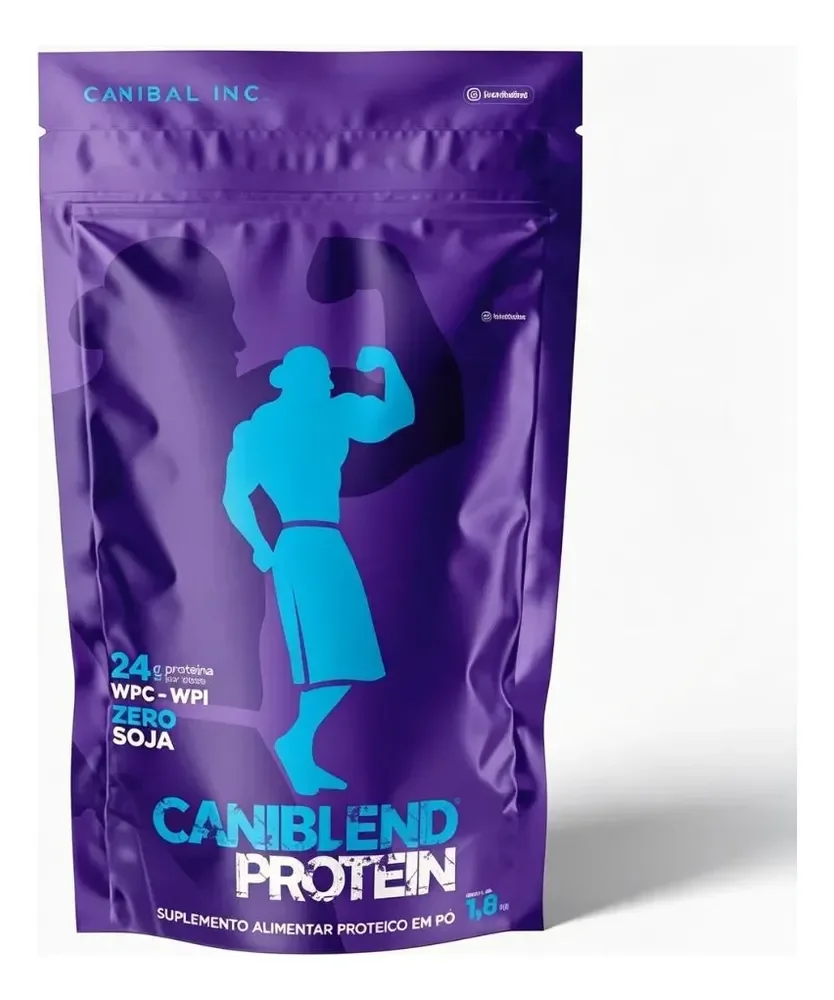 Whey Protein Isolado Caniblend Baunilha 1.8kg - Canibal Baunilha