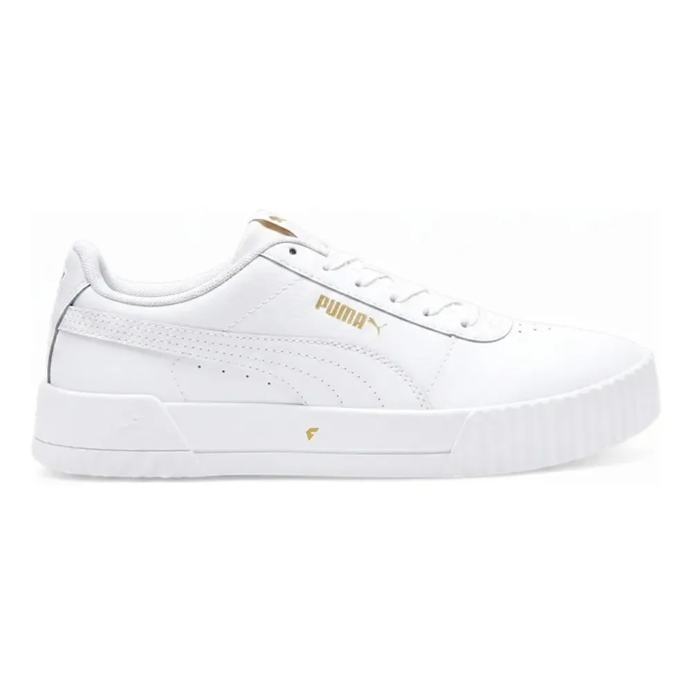 Tenis Puma Carina Lux Feminino Branco E Dourado Lisa 39