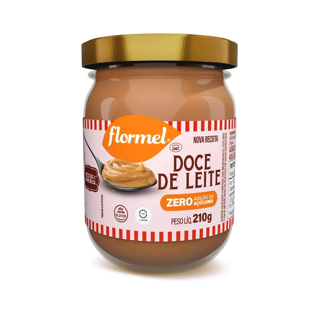 Doce de Leite Cremoso FLORMEL 210 Gramas (pacote variado).