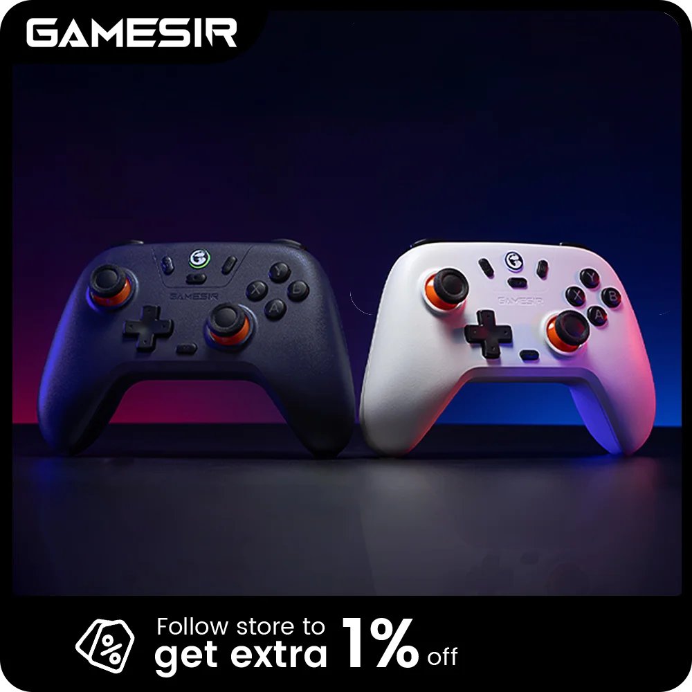 Controle GameSir Nova Lite Switch com Efeito Hall para Nintendo Switch, iPhone, Celulares Android, PC Windows e Steam