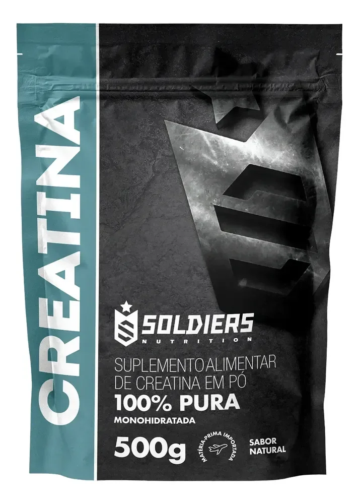Creatina 500g Suplemento Em Pó 100% Pura Soldiers Nutrition Natural
