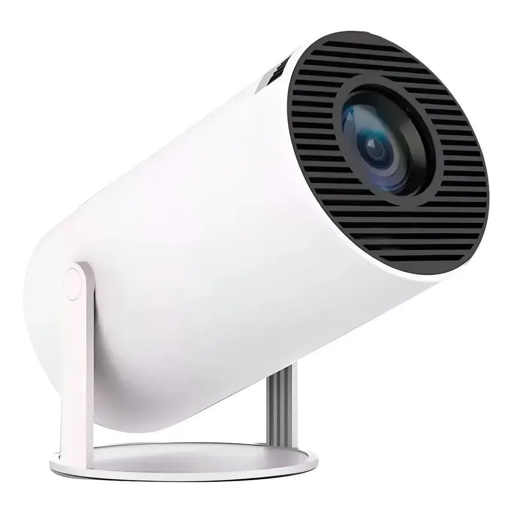 Projetor Hy300 Suporta 4k 1080p Wifi 6 Android 11 Portátil. Cor Branco 127/220v