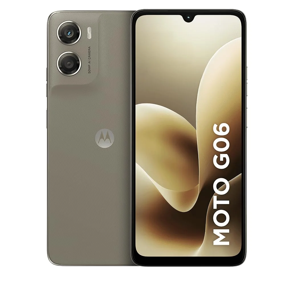 Smartphone Motorola Moto g06-256GB 12GB (4GB RAM + 8GB Ram Boost) e Camera 50MP com AI Bateria de 5200 mAh Tela 6.9" - Bege