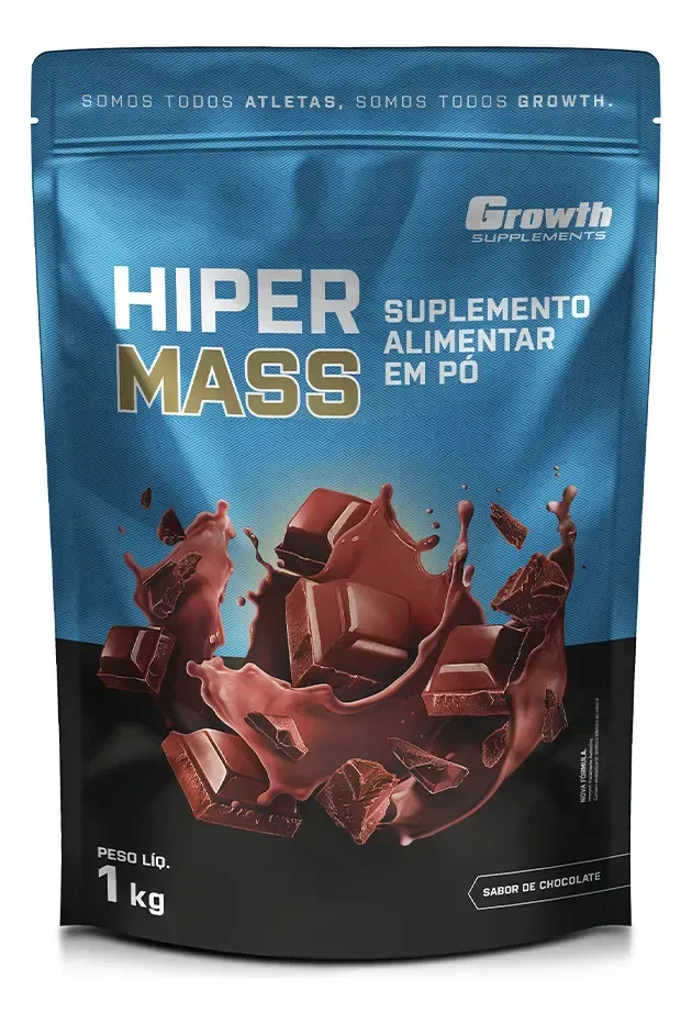 Hiper Mass 1kg Growth Supplements - Sabor Chocolate