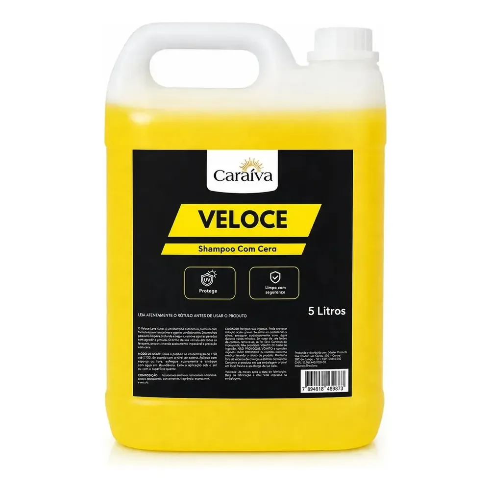 Shampoo Lava Auto Com Cera Automotivo Neutro Concentrado 5l