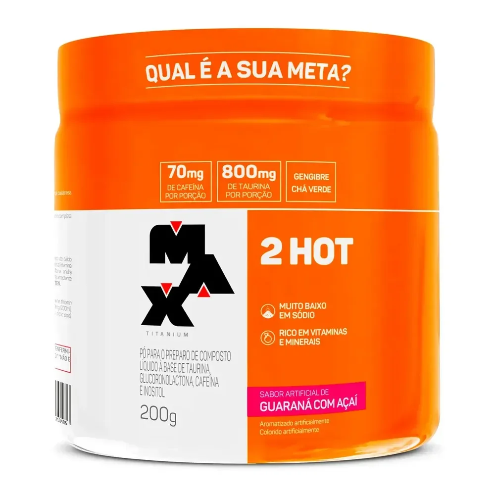 Termogênico 200g 2Hot Max Titanium Guaraná com Açaí