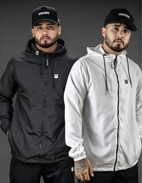 Jaqueta Corta Vento Masculina Impermeável Capuz Ultra Leve