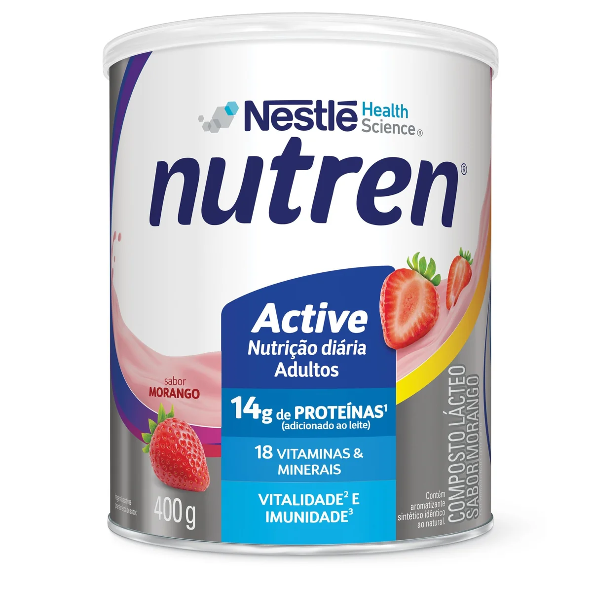 Nutren active 400g - morango