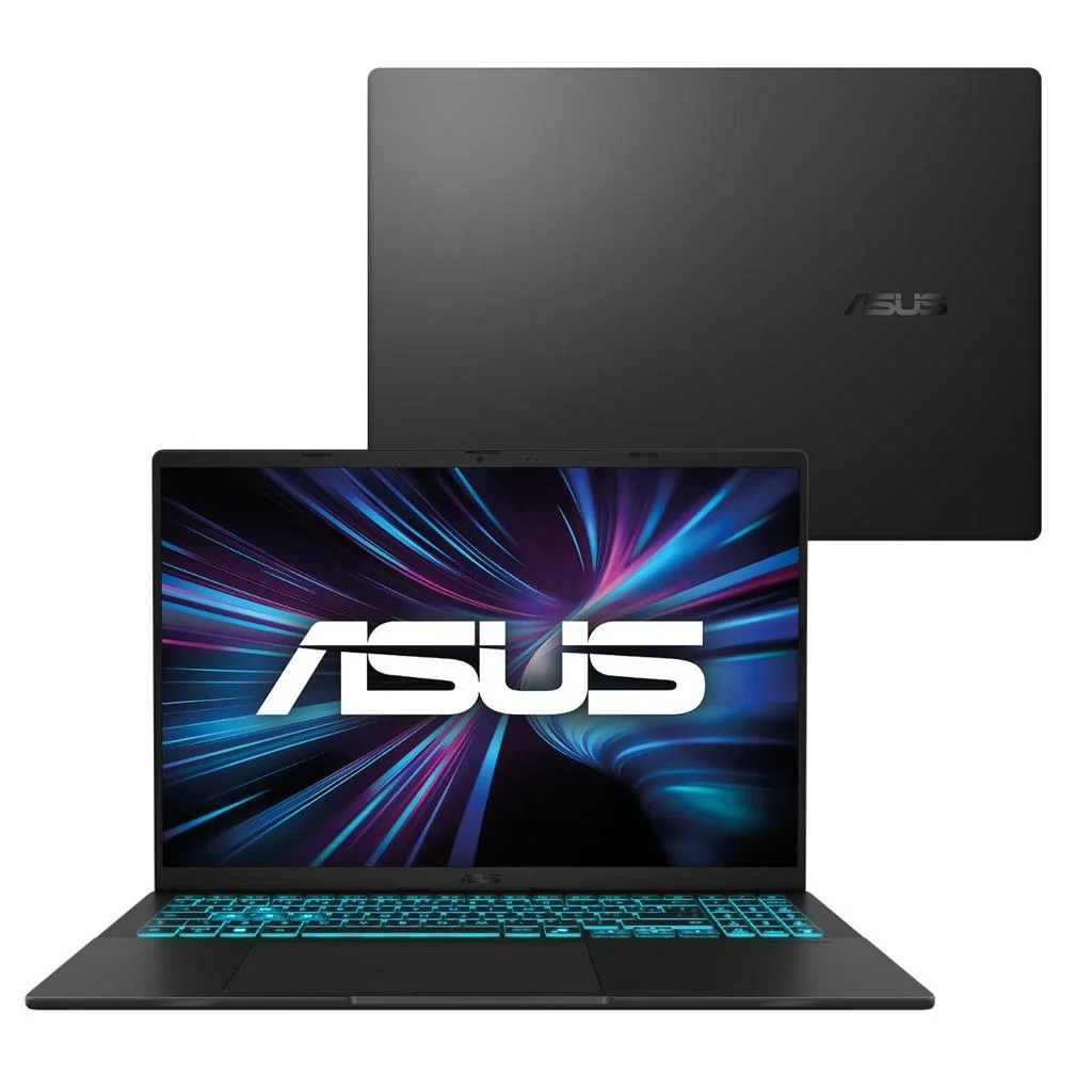 Notebook ASUS Gamer V16 V3607VH RTX 5050 Core 5 8GB RAM 512GB SSD Linux 16" LCD LED FHD 144Hz nível IPS - RP213