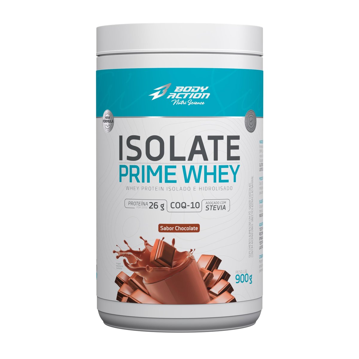Isolate Prime Whey 900g Sabor Chocolate Bodyaction