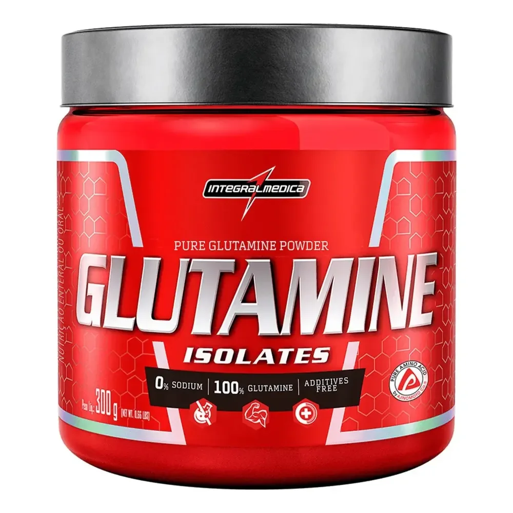 Suplemento Glutamina Em Pó Sem Sabor 300g Integralmédica