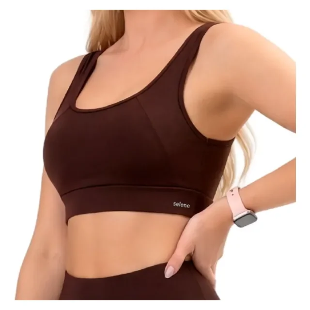 Top Academia Alta Sustentação Bojo Removível Fitness Selene