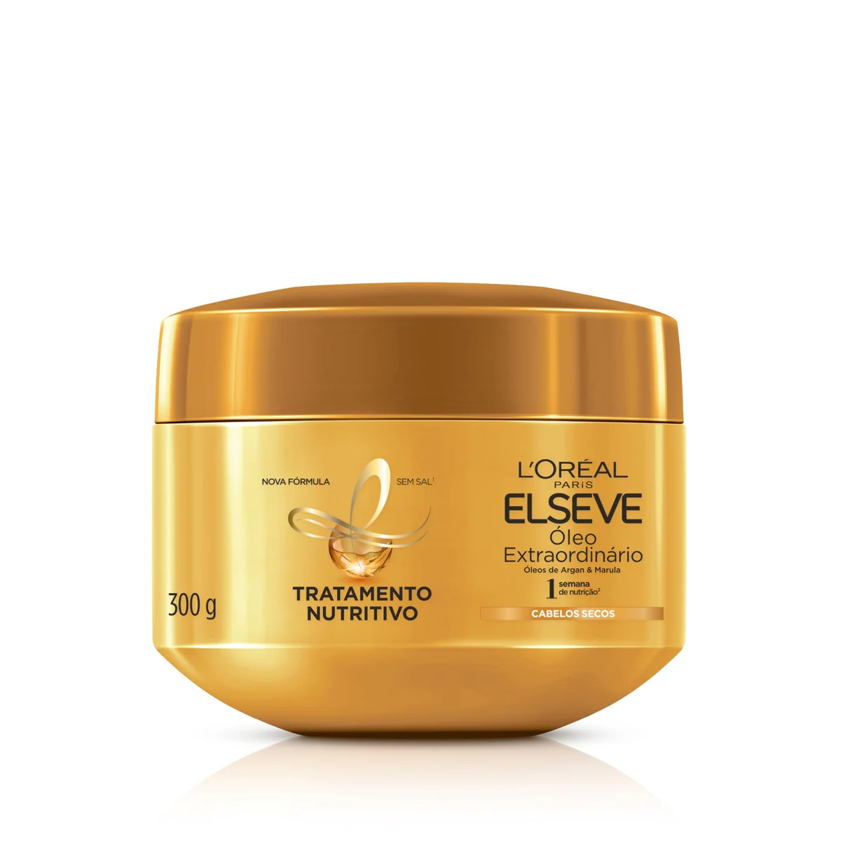 L'Oréal Paris Elseve Óleo Extraordinário Creme de Tratamento para Nutrição Intensa de Cabelos Secos, com Micro-Óleos de Flores Preciosas para Maciez e Brilho 300g