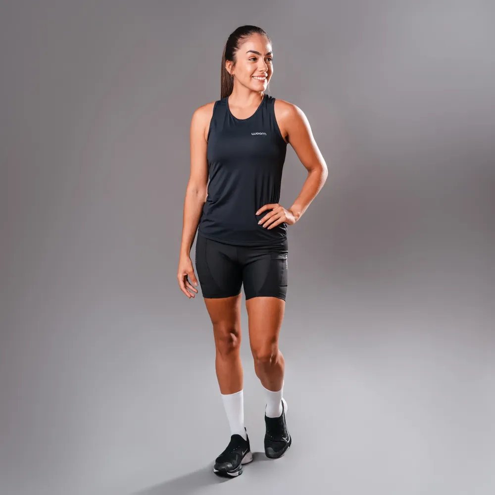Regata Running Woom Light Run Preto Feminina I Preto G