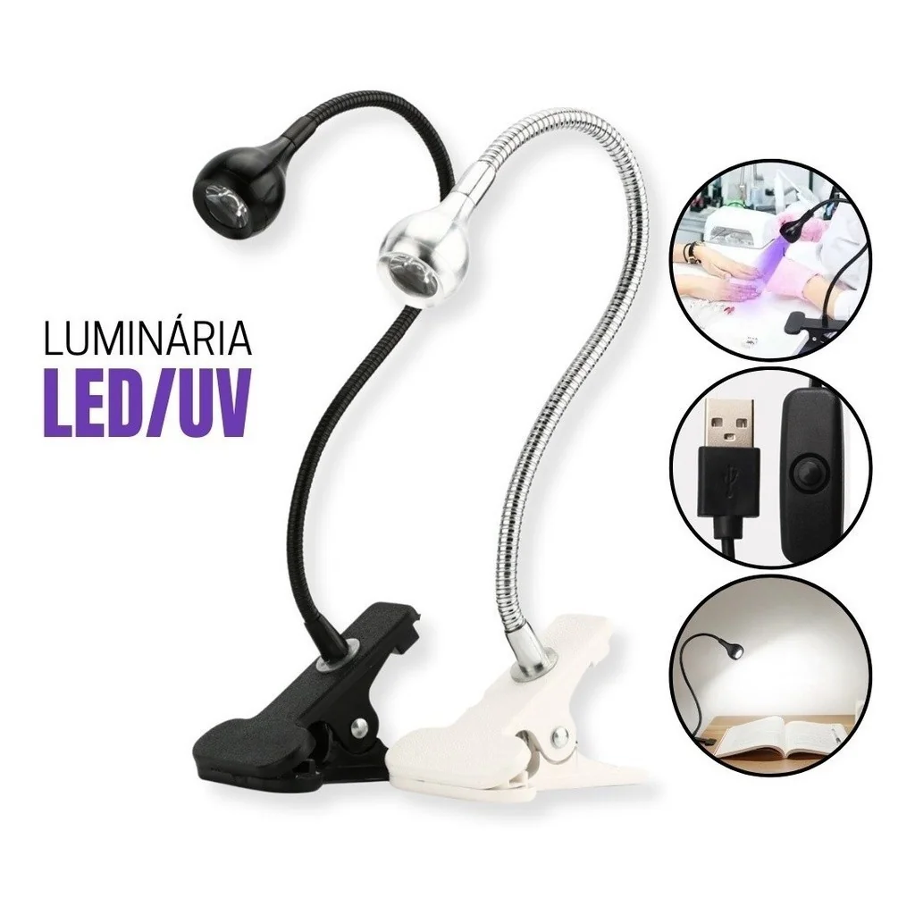 Mini cabine lanterna clip de mesa led uv secagem gel
