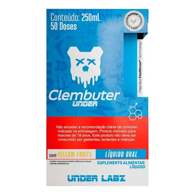 Clembuter Under Under Labz Cafeína Cromo Taurina L-carnitina