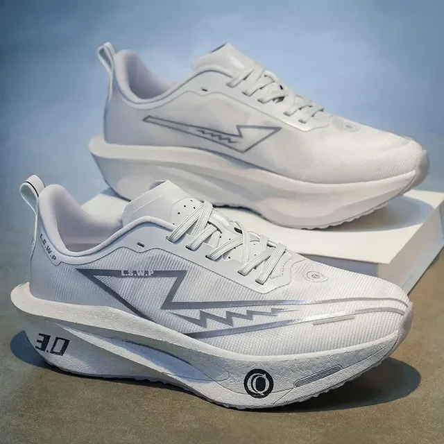 Tênis De Corrida Com Placas De Fibra De Carbono