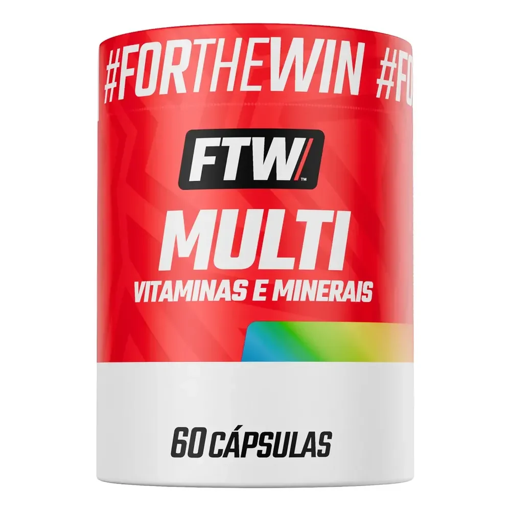 Multi Vitaminas E Minerais Pote 60 Cápsulas - Ftw Sem Sabor