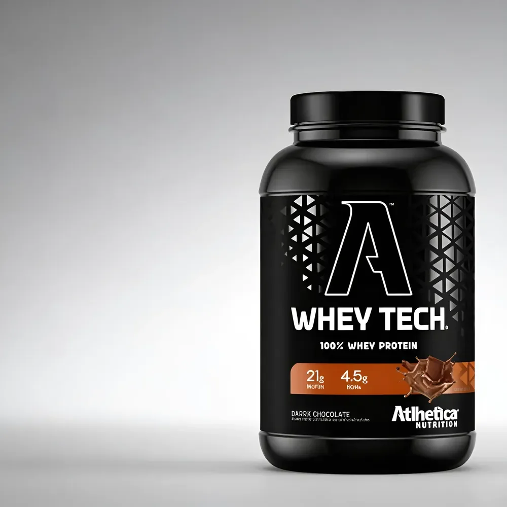 Whey Isolado + Concentrado Atlhetica 100% Pure Tech 900g Sab Chocolate