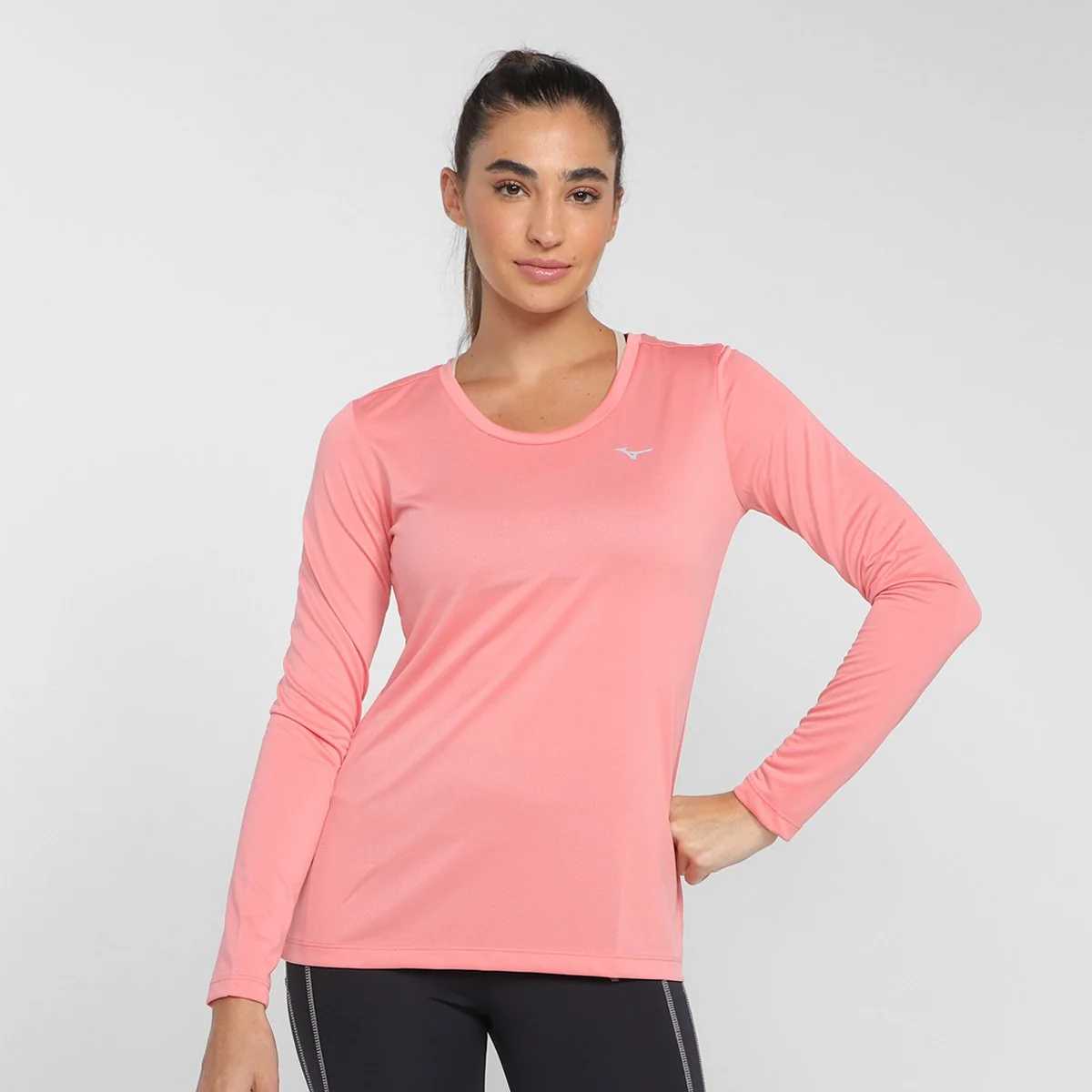 Camiseta Mizuno Nirvana New Manga Longa Feminina