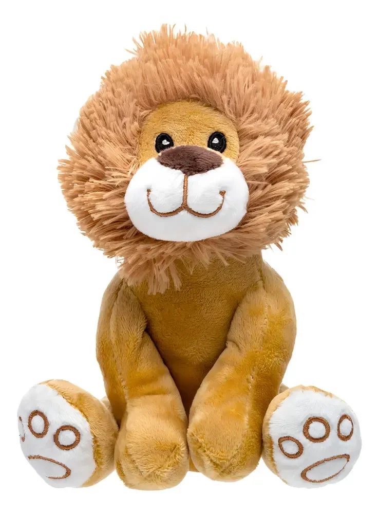Pelúcia Infantil Bebê Meu Leãozinho P Safari 17cm Buba