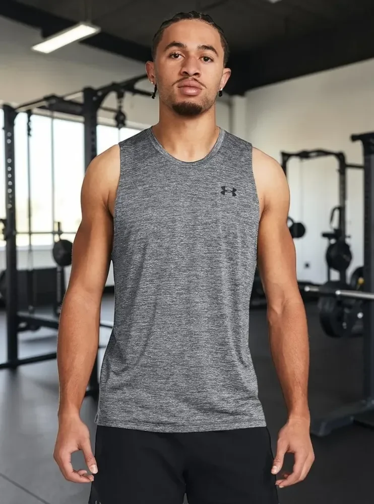 Regata Masculina Treino Academia Under Armour Tech Tank Cinza G