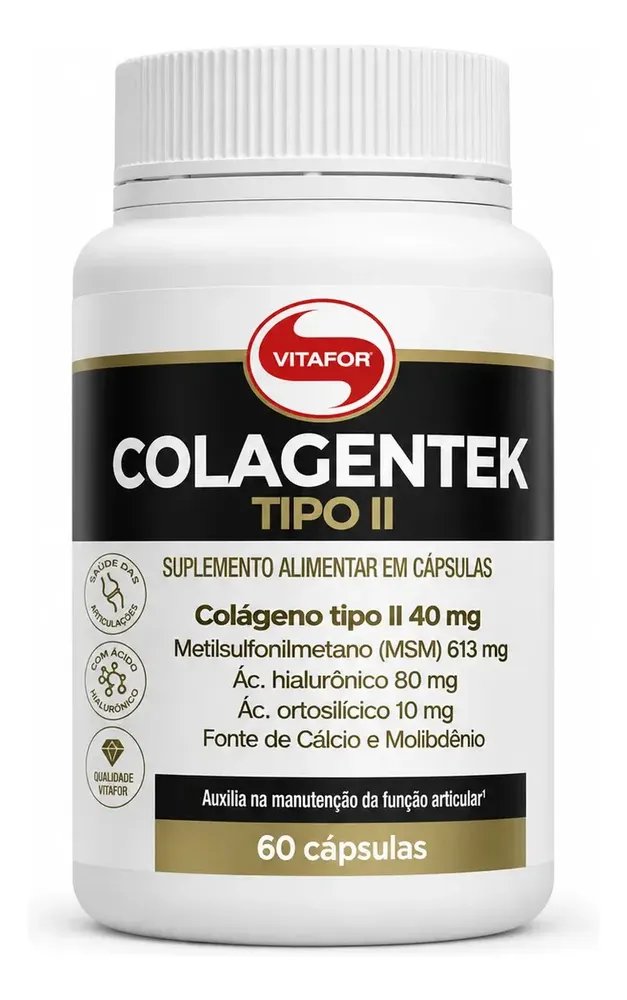 Suplemento Colagentek Il Com 60 Cápsulas Vitafor Sem Sabor