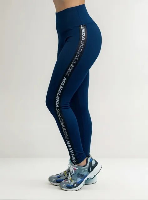 Legging Esportiva Feminina Manalinda Alta Zero Transparência
