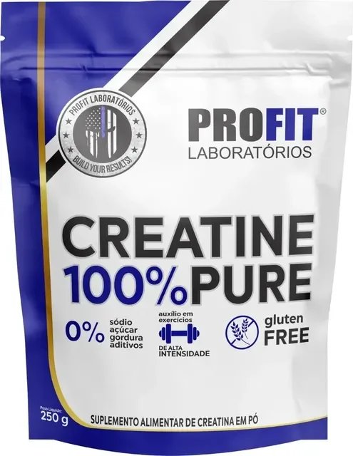 Suplemento En Pó Profit Laboratórios Suplementos Creatina Sabor Natural X 250g