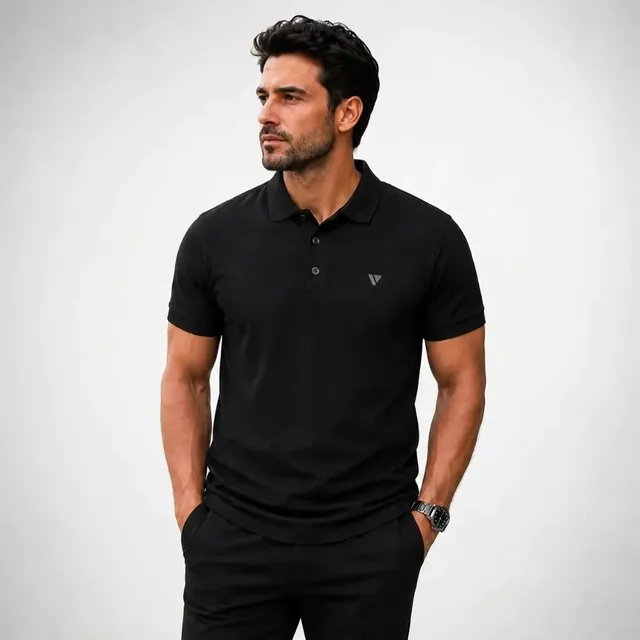 Camisa Gola Polo Masculina Voker Piquet Algodão