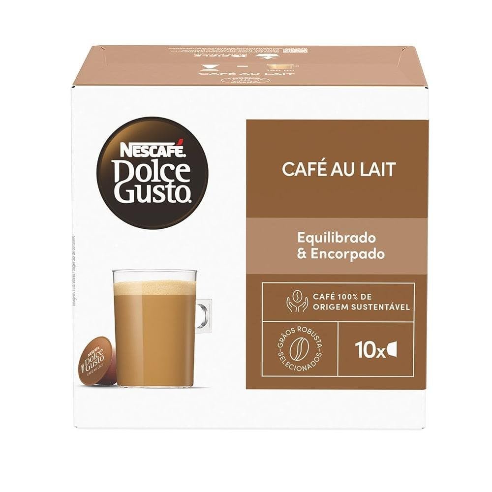 Dolce Gusto Nescafe Café Au Lait 10 Cápsulas- embalagem variável