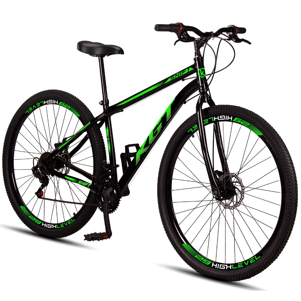 Bicicleta Aro 29 KGT Shift Aço Carbono 21 Marchas Freios A Disco