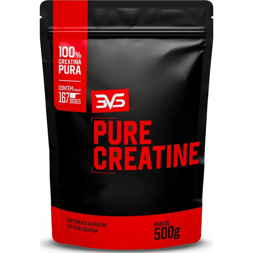 Creatina Monohidratada 500g - 100% Pura - 3vs Nutrition Sem Sabor