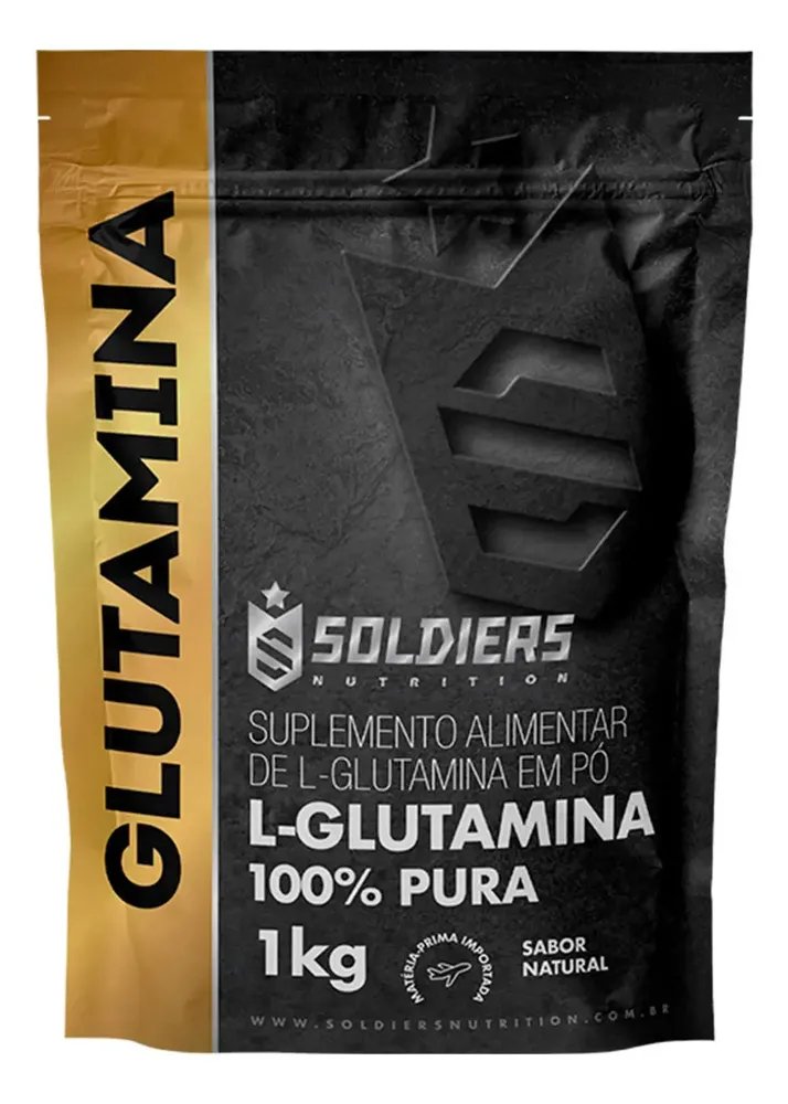 L-Glutamina Soldiers Nutrition em pó Sem sabor x 1kg