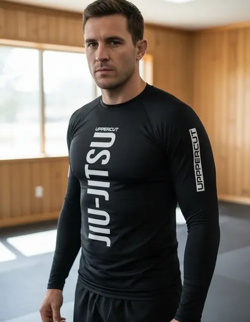 Rash Guard Jiu-jitsu Mma Uppercut Fight Em Dry Fit