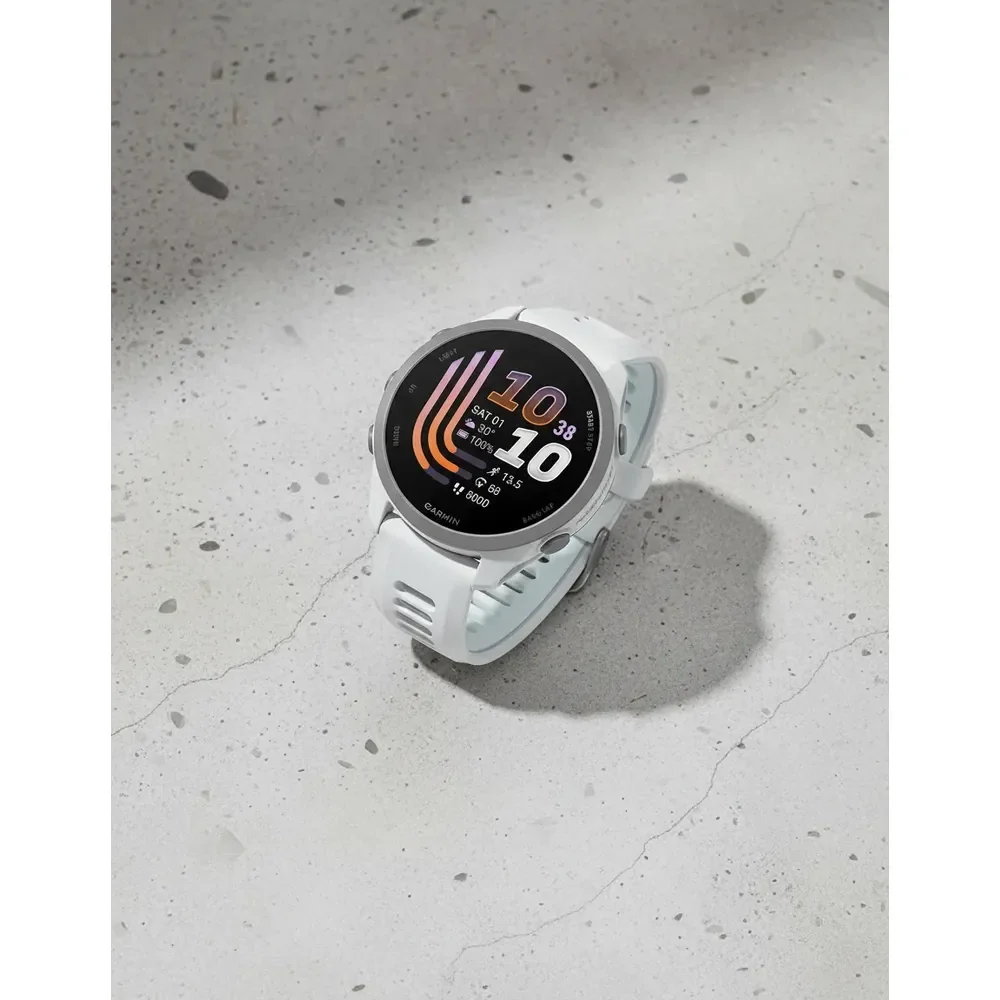 Relógio Garmin Forerunner 170 Music Gps Bike Corrida Esporte Branco Liso