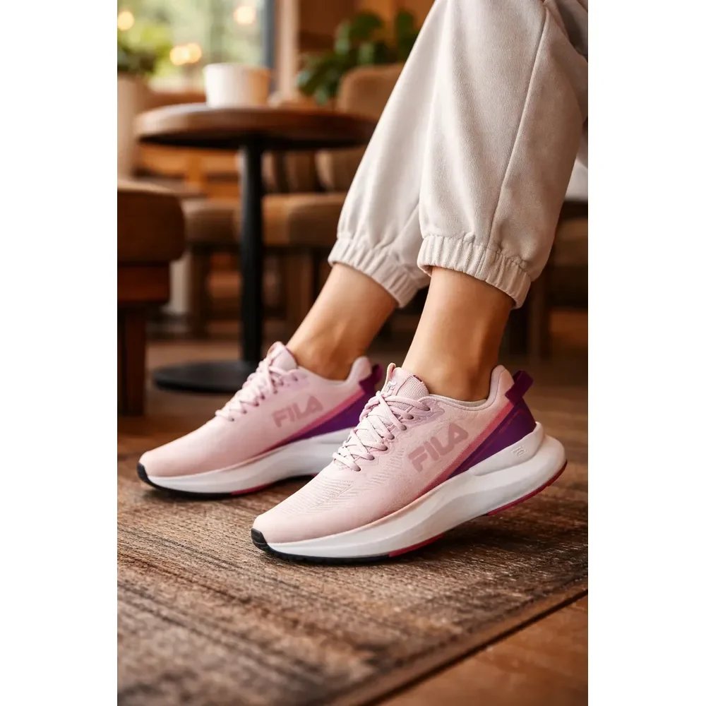 Tênis Fila Striker Confortável Leve Macio Resistente Espuma Rosa 37 Br