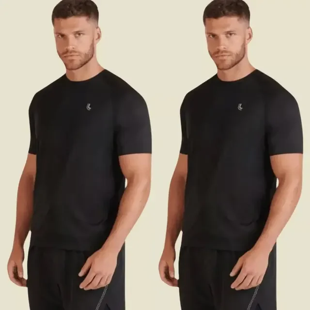 Kit 2 Camiseta Dry Masculina Fit Lupo Básica Academia