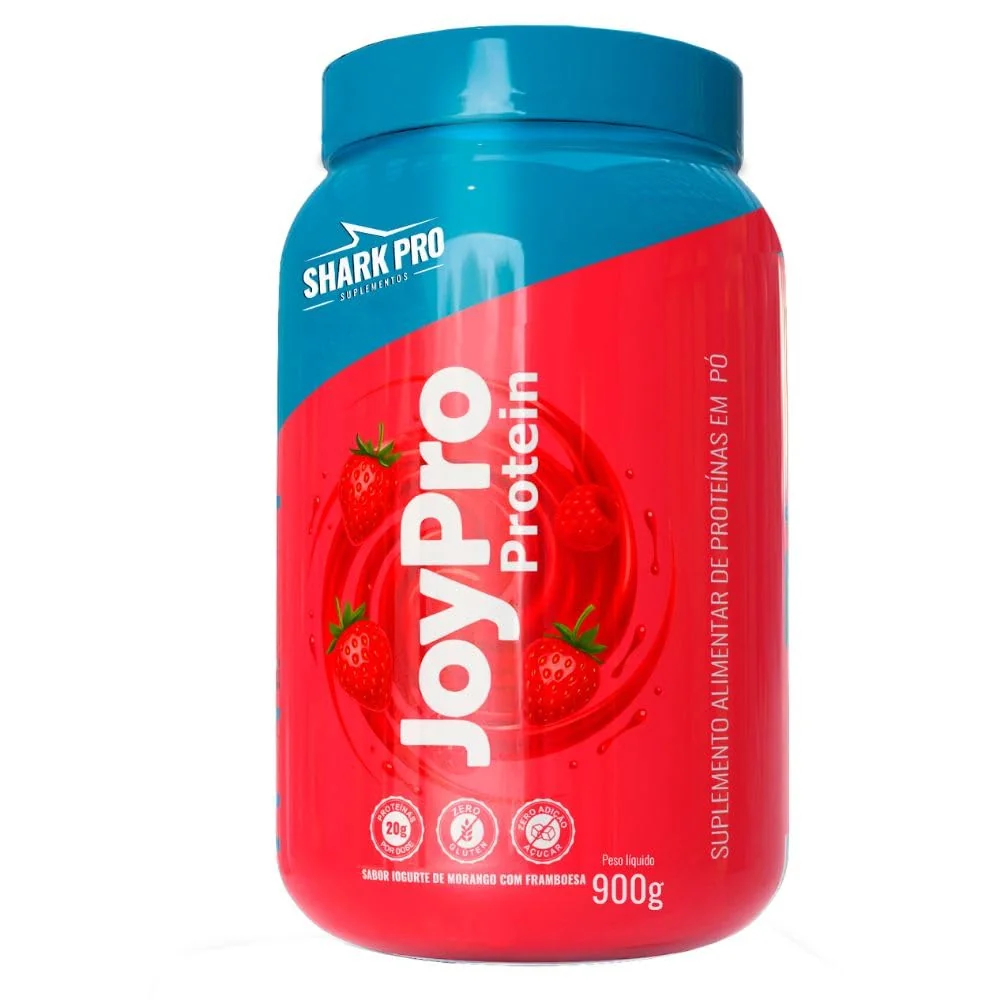 WHEY PROTEIN JOYPRO POTE 900G - IOG MOR C/FRAMBOESA