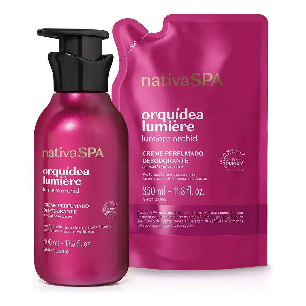 Combo Nativa Spa Orquidea Lumière: Creme Perfumado Desodoran