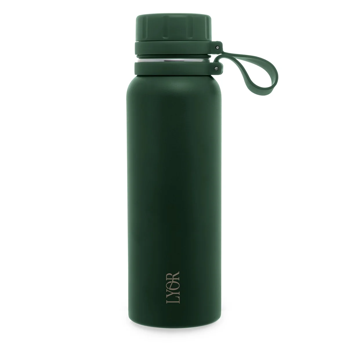 LYOR - Garrafa Térmica de Aço Inox Explorer Verde 650ml