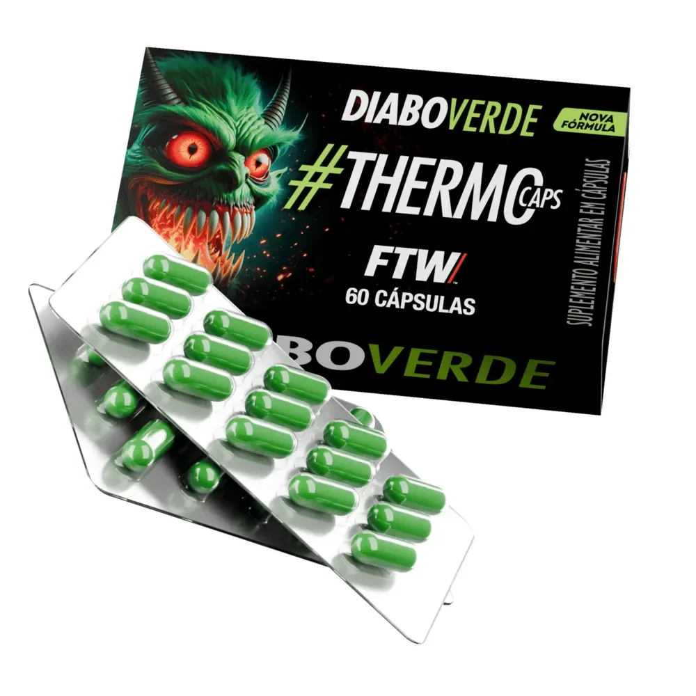 ThermoCaps Blister 60 Cáps Termogênico Com 200mg Cafeína - FTW