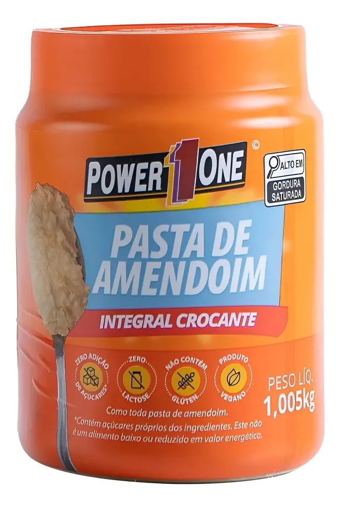 Pasta De Amendoim Power One Integral Crocante - 1kg Crocante