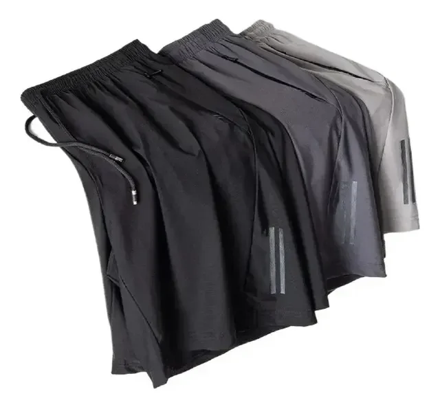 Kit 3 Bermuda Masculina Importada Seda  Secagem Rápida